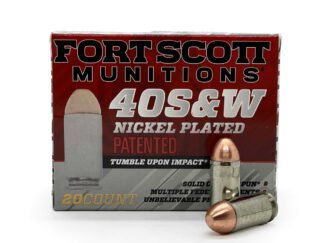 Fort Scott 40 S&W Nickel Plated Brass TUI 125gr Handgun Ammo
