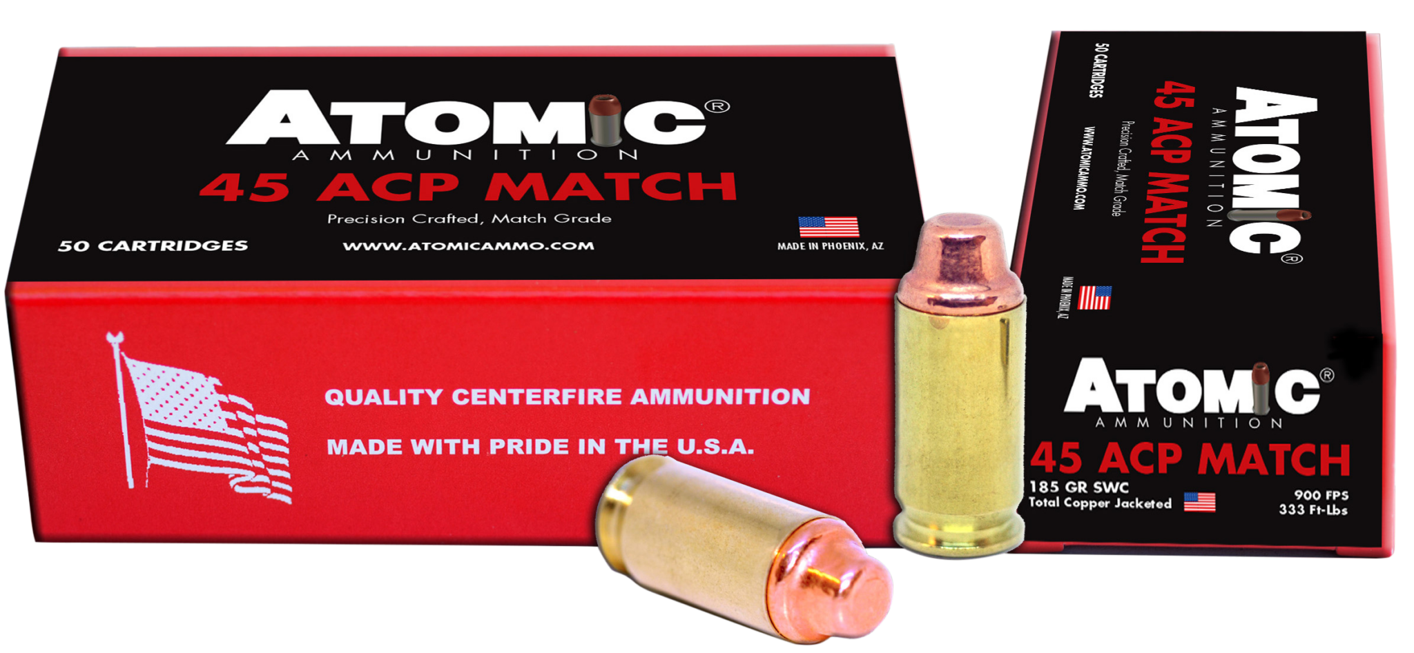 Atomic Match, Atomic 00448 45acp Match 185 Swc Tcp 5010 Liberal