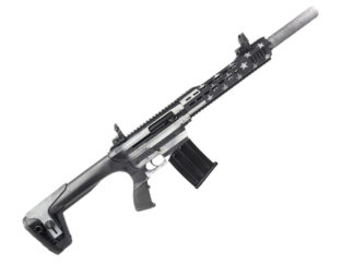 TRP Hunting AT-12, 12 Gauge 3", 18.5" Barrel Semi Auto Shotgun - Black and White USA Flag