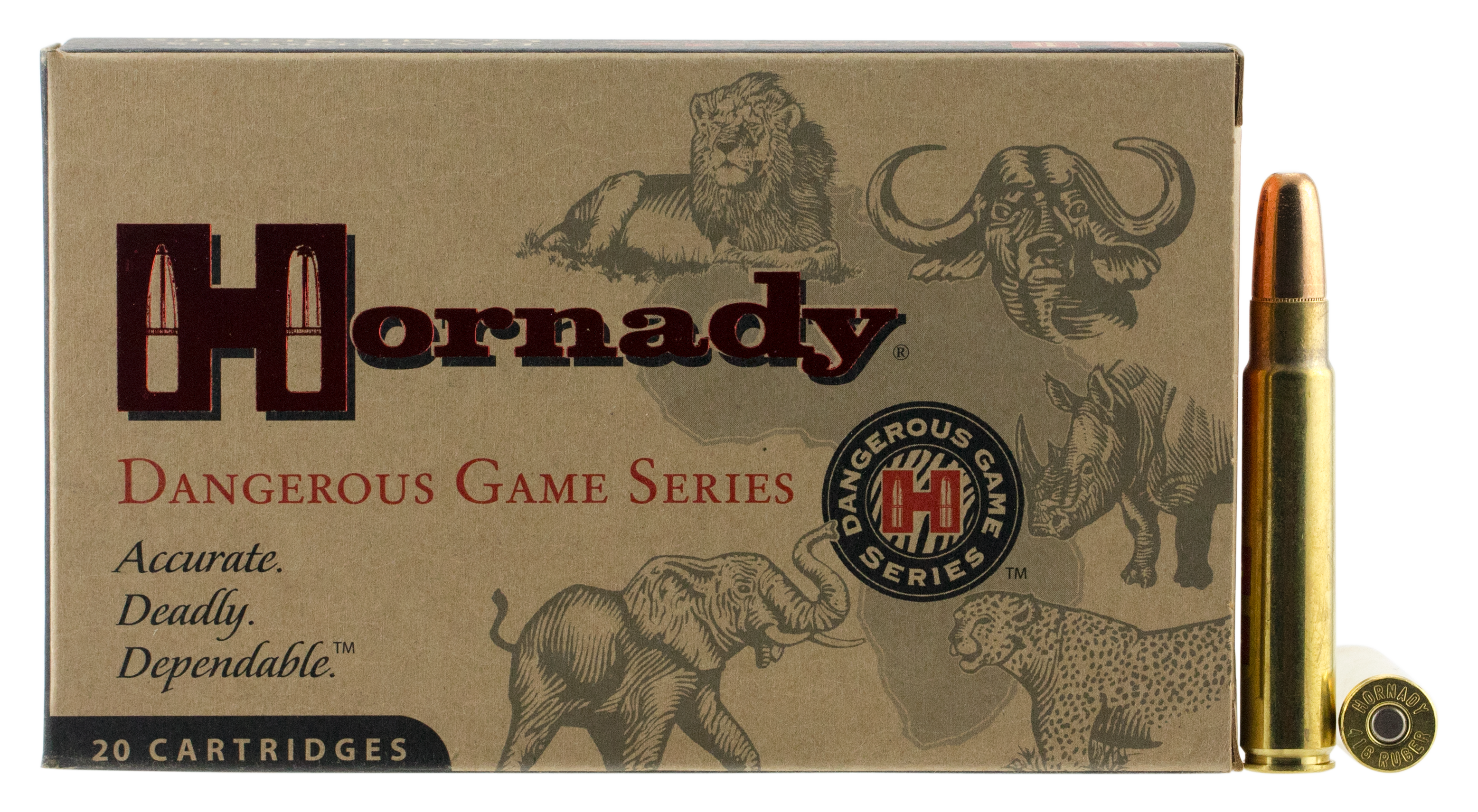 Hornady Dangerous Game, Horn 82666 Dngrs Game 416 Rug 400 Dgs 20-06