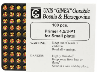 Ginex Small Pistol Primers - Flash Sale!!