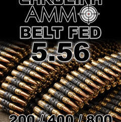 Carolina Ammo 5.56 NATO 55gr Belted M193 FMJ - Made in America - 800rd Ships Free!!