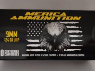 Merica Ammunition 9mm 124gr JHP 50rd Box